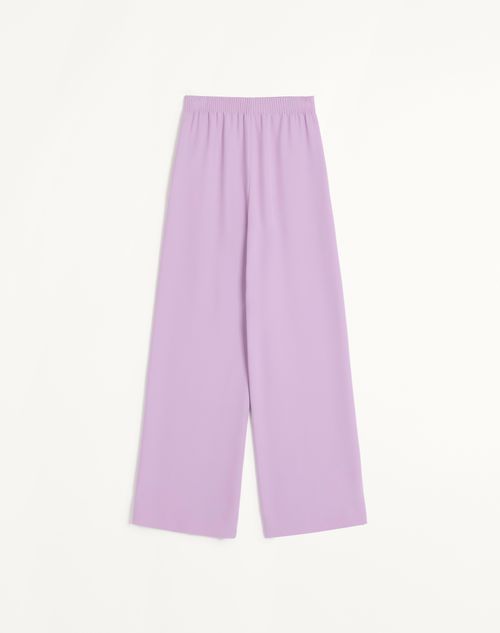 Valentino - Cady Couture Pants - Soft Wisteria - Woman - Trousers And Shorts